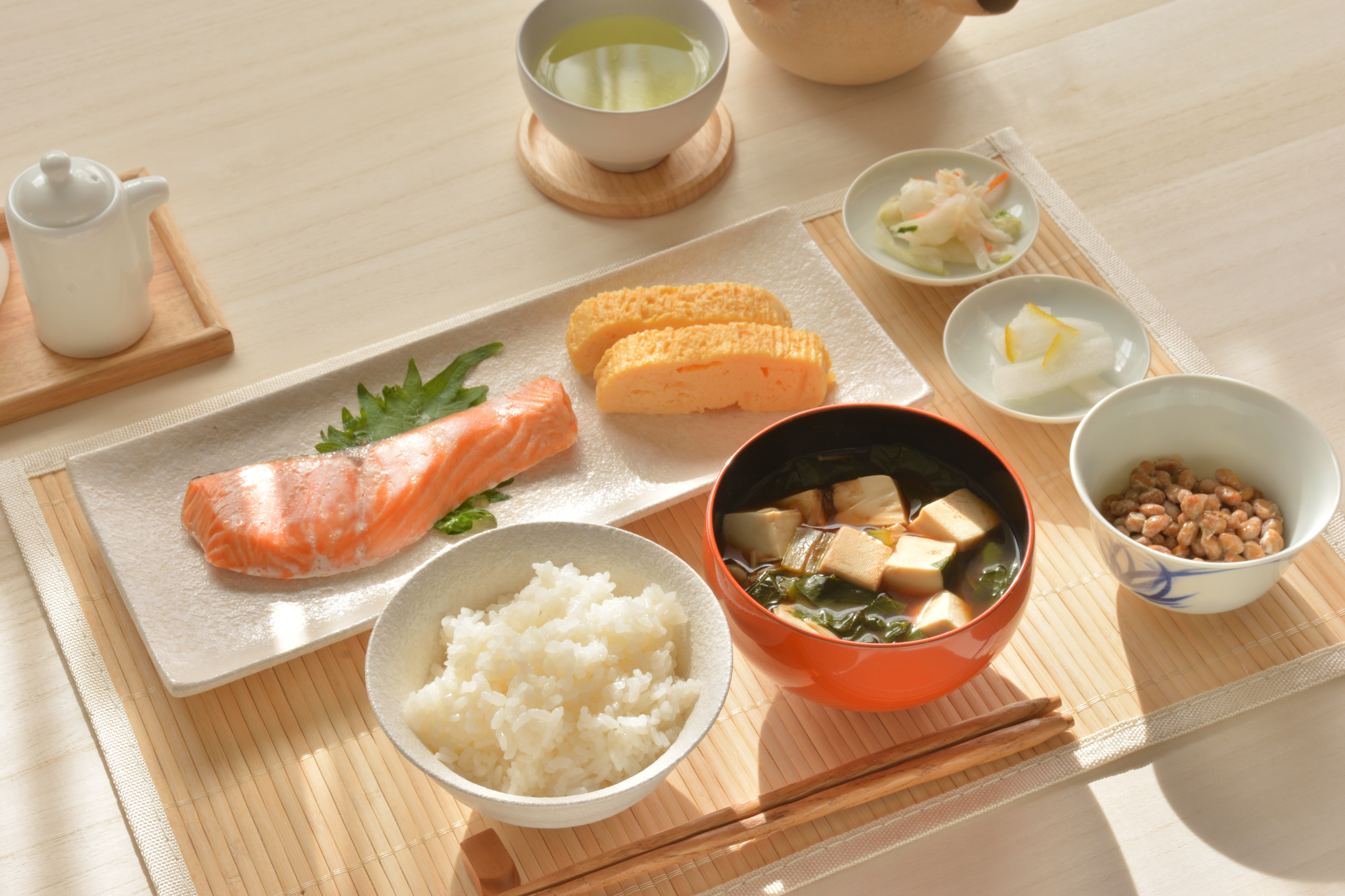 カーボラストを意識したおかず中心の和朝食